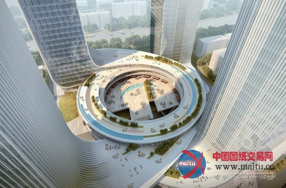 Huasen Architects设计的中国深圳漩涡状商业综合体入围“方大企业总部”设计