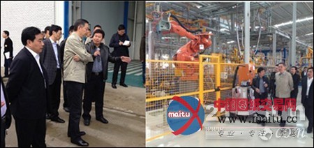 四川省经信委主任王海林调研成都王牌新厂区