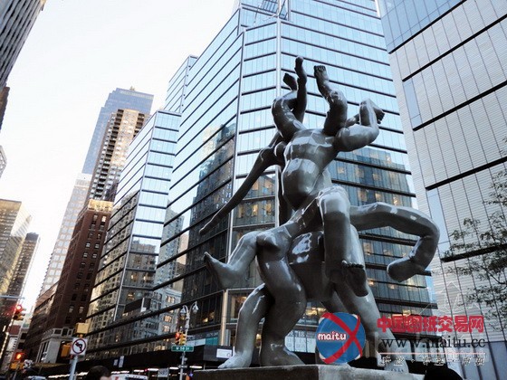 美国纽约街头3D打印的雕塑作品