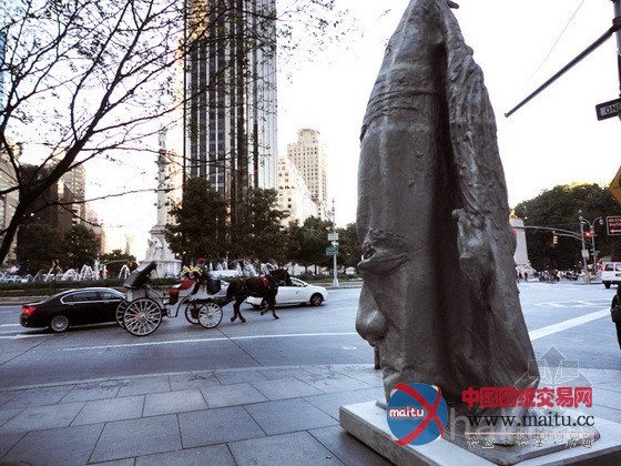 美国纽约街头3D打印的雕塑作品