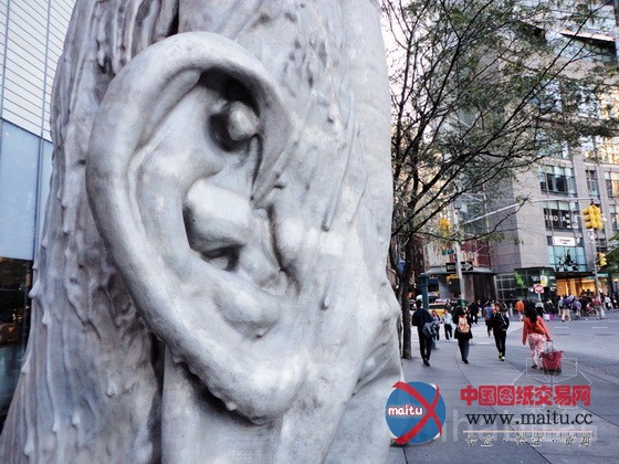 美国纽约街头3D打印的雕塑作品