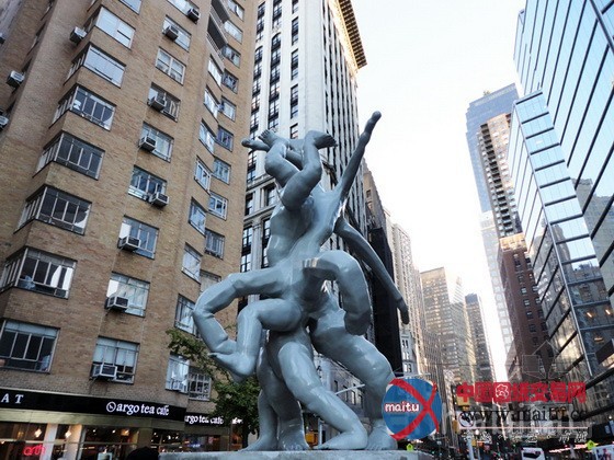 美国纽约街头3D打印的雕塑作品