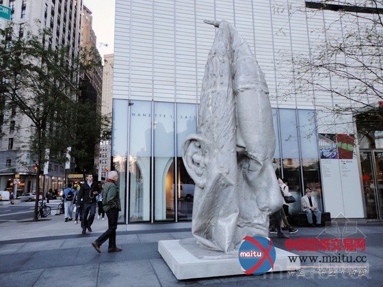 美国纽约街头3D打印的雕塑作品