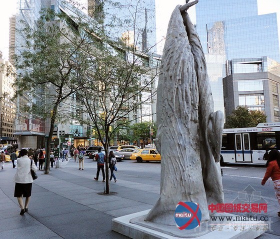 美国纽约街头3D打印的雕塑作品