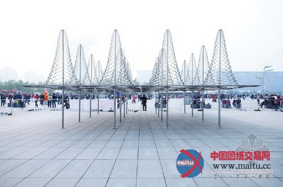 北京奥林匹克公园中的Spiky雕塑