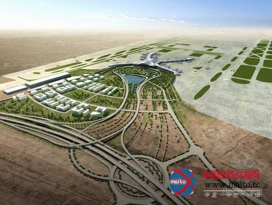 kohn pedersen fox设计的阿布扎比机场大楼