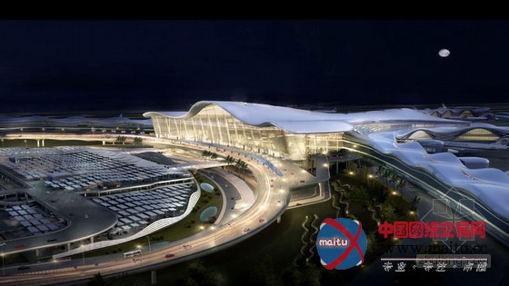 kohn pedersen fox设计的阿布扎比机场大楼