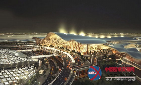 kohn pedersen fox设计的阿布扎比机场大楼