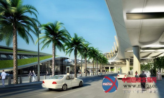 kohn pedersen fox设计的阿布扎比机场大楼