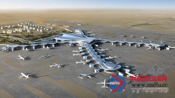 kohn pedersen fox设计的阿布扎比机场大楼