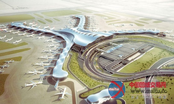 kohn pedersen fox设计的阿布扎比机场大楼