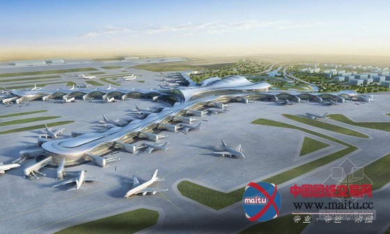 kohn pedersen fox设计的阿布扎比机场大楼