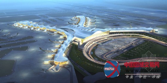 kohn pedersen fox设计的阿布扎比机场大楼