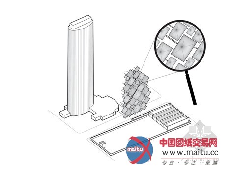 REX设计的纽约苏利亚遮光雕塑