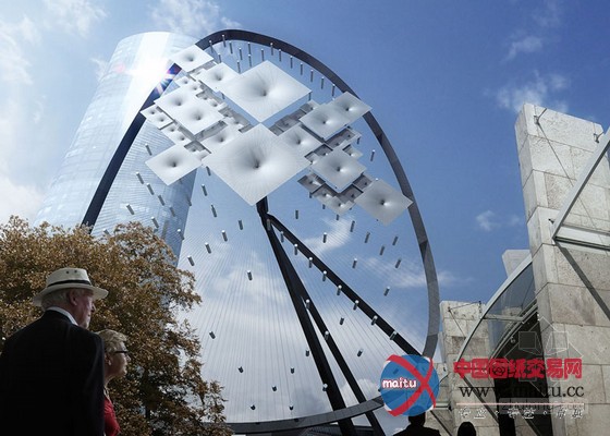 REX设计的纽约苏利亚遮光雕塑