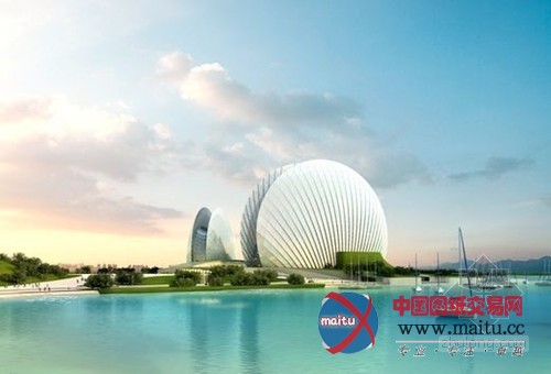 珠海歌剧院封顶 海岛“小贝壳”2015年投入使用