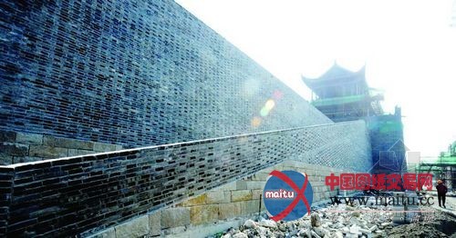 娄门城墙主体结构完工 仿古建筑将成新亮点