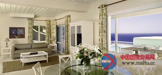 希腊圣玛瑞娜豪华精选度假酒店 俯瞰清澈海洋