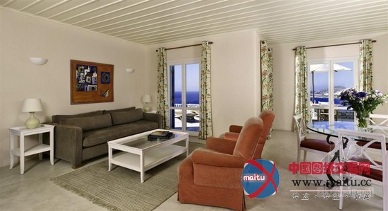 希腊圣玛瑞娜豪华精选度假酒店 俯瞰清澈海洋