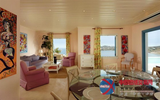 希腊圣玛瑞娜豪华精选度假酒店 俯瞰清澈海洋