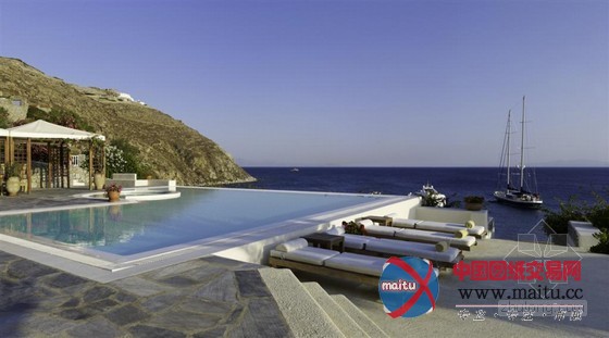 希腊圣玛瑞娜豪华精选度假酒店 俯瞰清澈海洋