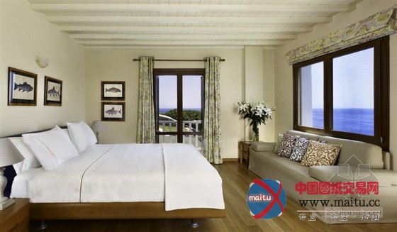 希腊圣玛瑞娜豪华精选度假酒店 俯瞰清澈海洋