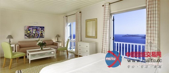 希腊圣玛瑞娜豪华精选度假酒店 俯瞰清澈海洋