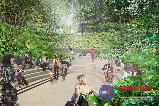 纽约高铁线路公园最后一期工程The Spur公园