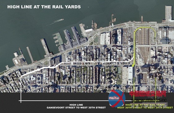 纽约高铁线路公园最后一期工程The Spur公园