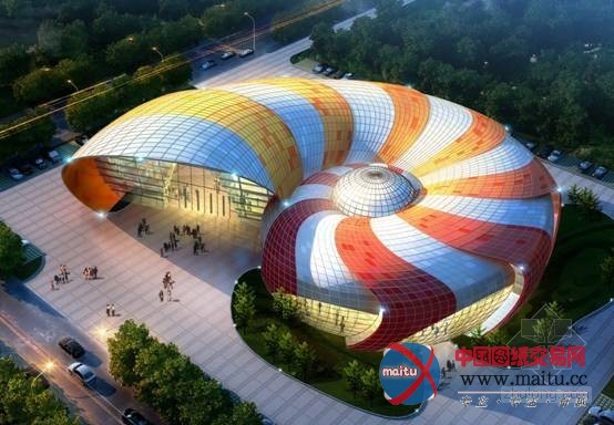 全球最大“鹦鹉螺”型建筑亮相青岛西海岸