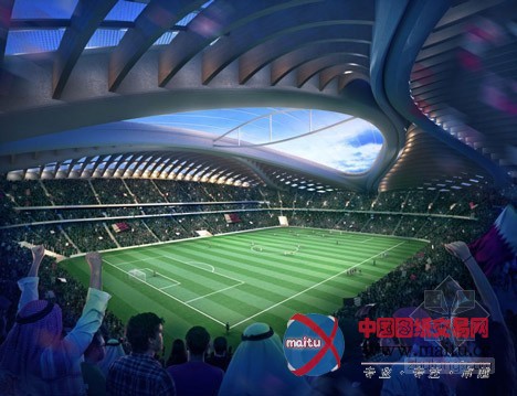 扎哈•哈迪德设计卡塔尔2022年世界杯球场正式亮相