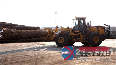 徐工LW800K大吨位夹钳机装载机港口施工记