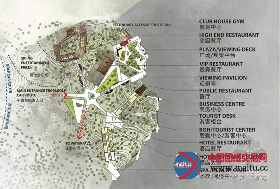 HASSELL设计的中国中部瓦屋山顶度假村