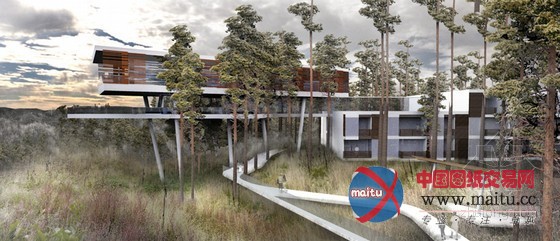 HASSELL设计的中国中部瓦屋山顶度假村