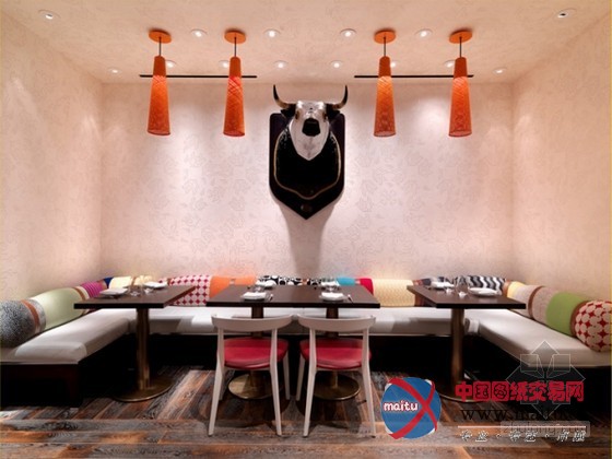 美国拉斯维加斯Jaleo餐厅装修设计 色彩丰富