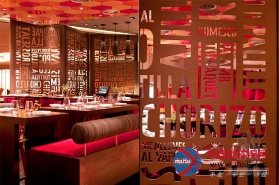 美国拉斯维加斯Jaleo餐厅装修设计 色彩丰富