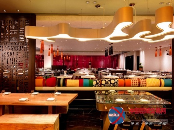 美国拉斯维加斯Jaleo餐厅装修设计 色彩丰富