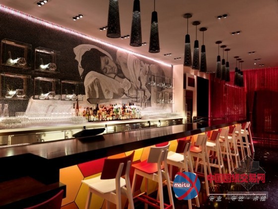 美国拉斯维加斯Jaleo餐厅装修设计 色彩丰富