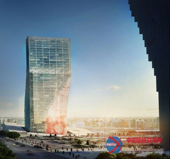 spatial practice设计的哈尔滨双子塔近日已完工