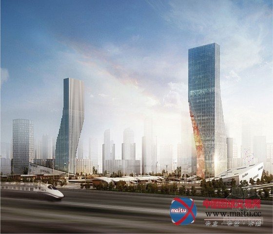 spatial practice设计的哈尔滨双子塔近日已完工