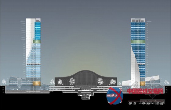 spatial practice设计的哈尔滨双子塔近日已完工