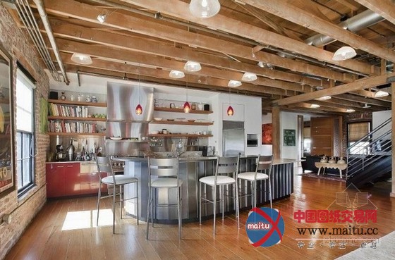 美国令人叹为观止的奢华阁楼复式设计