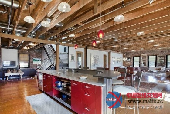 美国令人叹为观止的奢华阁楼复式设计