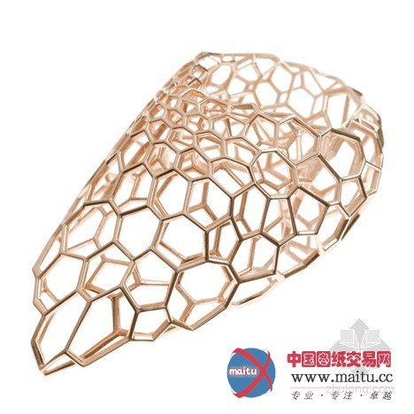 扎哈最新设计:Caspita限量版网状金丝新款戒指