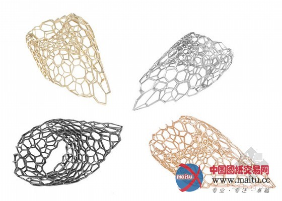 扎哈最新设计:Caspita限量版网状金丝新款戒指