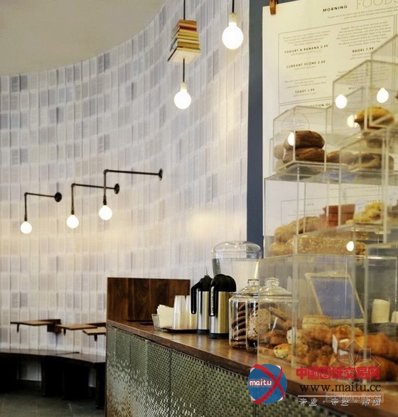 美国书店主题咖啡馆设计 视觉新鲜