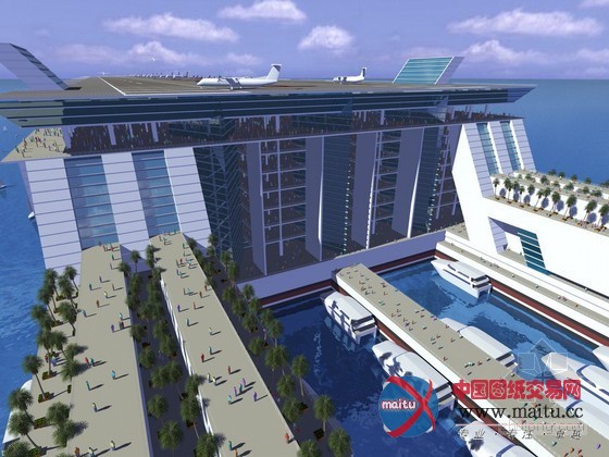 美国设计出海上漂浮城市 预计三年内建成