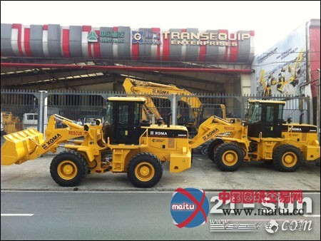 工程机械产品救援菲律宾 装载机唱主角