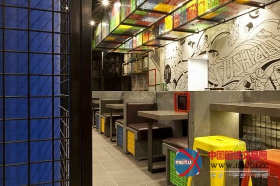 澳大利亚悉尼Sushizilla餐厅装修设计 充满创意