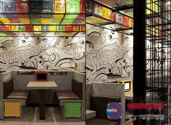 澳大利亚悉尼Sushizilla餐厅装修设计 充满创意